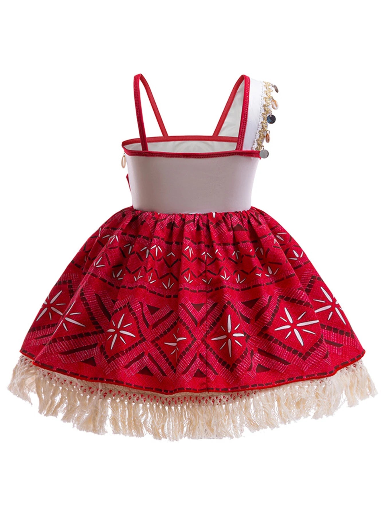 Fantasia Infantil Disney - Moana 2 *Saia Rodada* e *Peruca* Brinde Bolsa e coroa de flores