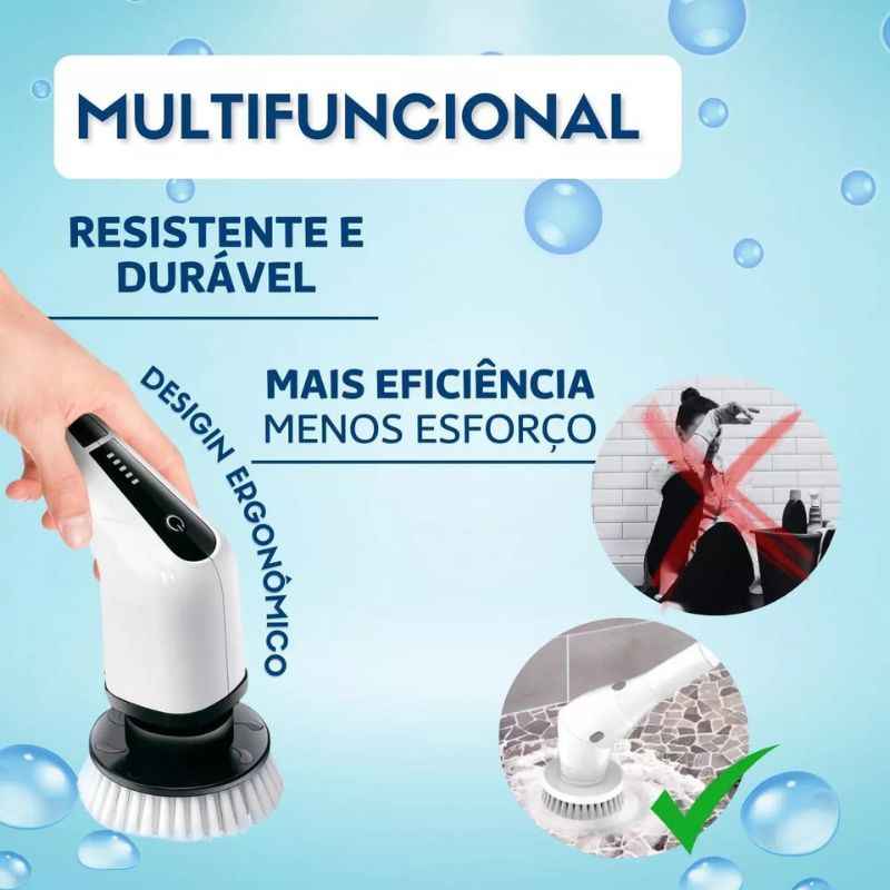 Escova Elétrica sem fio Multiuso | FlexiClean® - Para Limpeza Doméstica Profunda modelos 3 em 1 - 6 em 1 - 9 em 1