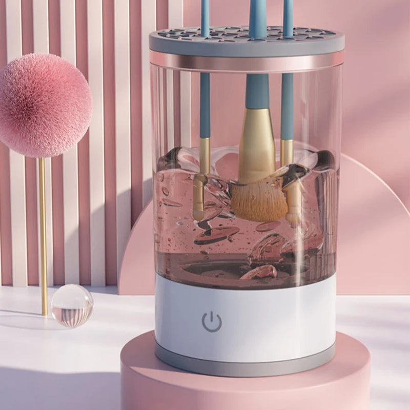 Limpador de Pincel de Maquiagem Eletrônico | LuxBrush Wash®