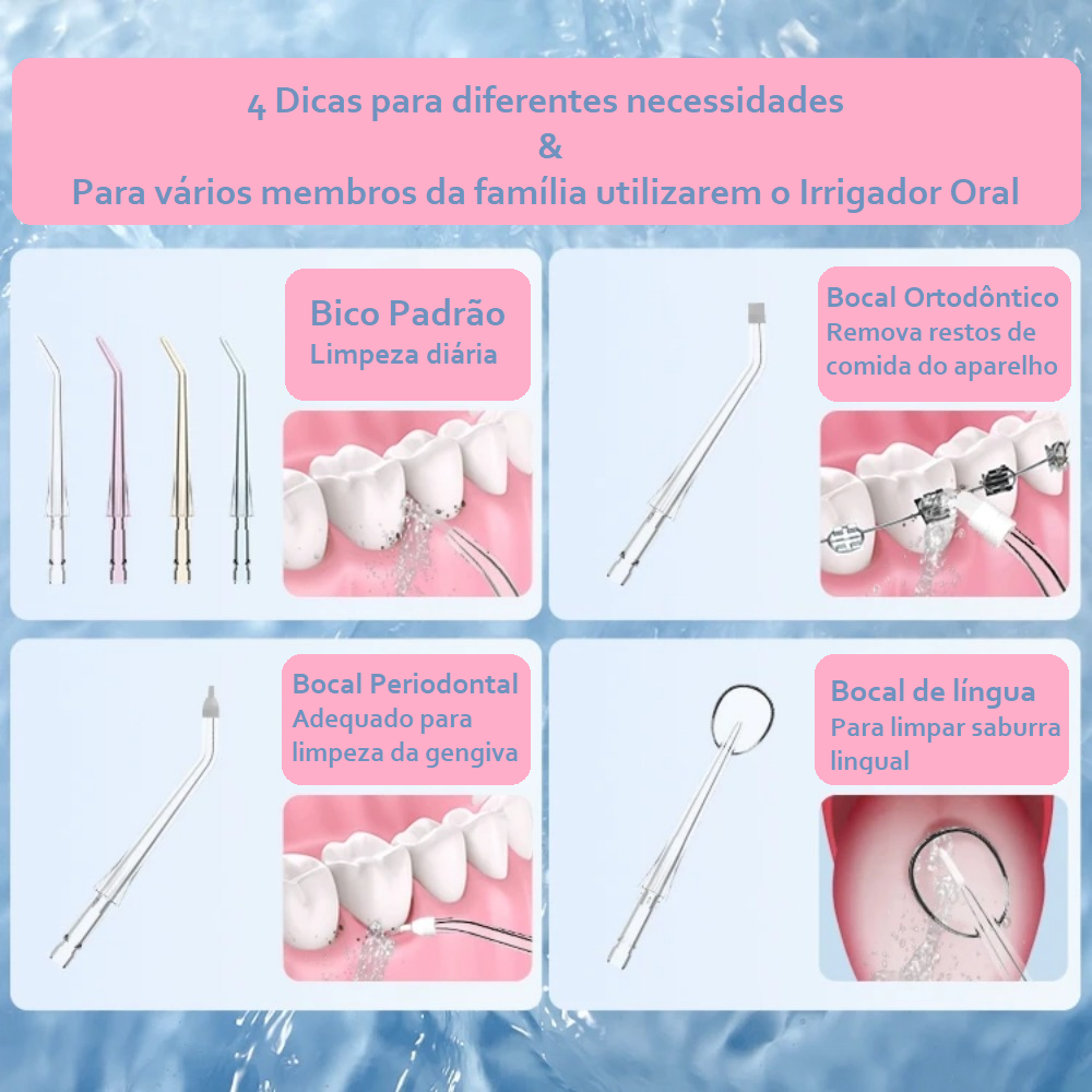 Irrigador Dental para limpeza oral | OrthoClean®