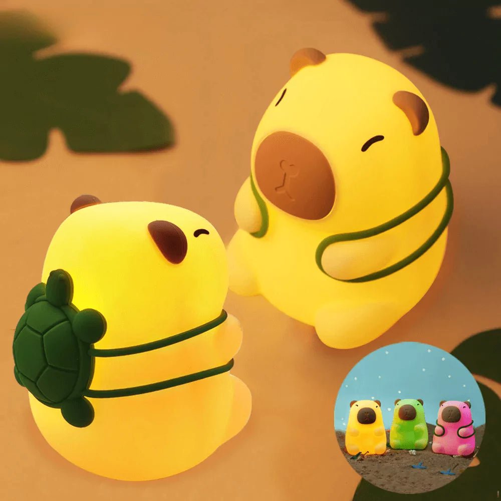 Luz Noturna Capivara de Silicone para Crianças