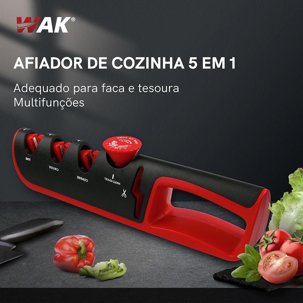 Afiador Profissional Multifuncional 4 em 1 - Amola Facas e Tesouras