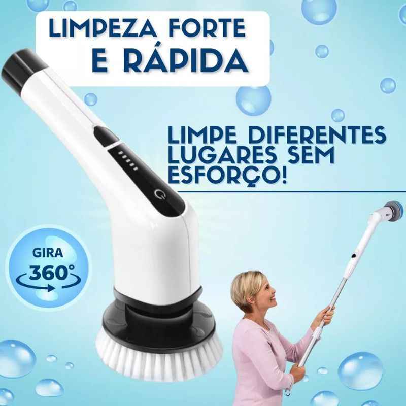 Escova Elétrica sem fio Multiuso | FlexiClean® - Para Limpeza Doméstica Profunda modelos 3 em 1 - 6 em 1 - 9 em 1