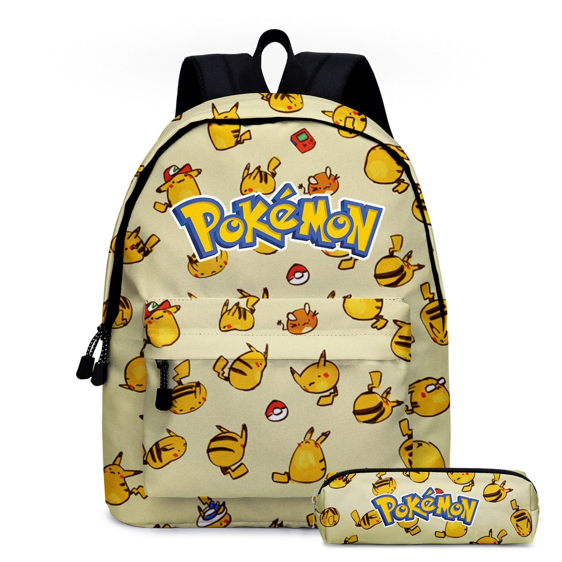 Kit Mochila + Estojo Escolar Infantil Pokémon
