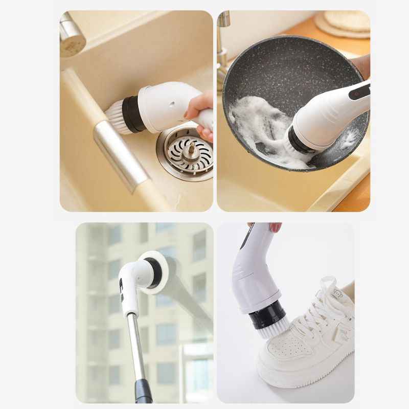 Escova Elétrica sem fio Multiuso | FlexiClean® - Para Limpeza Doméstica Profunda modelos 3 em 1 - 6 em 1 - 9 em 1