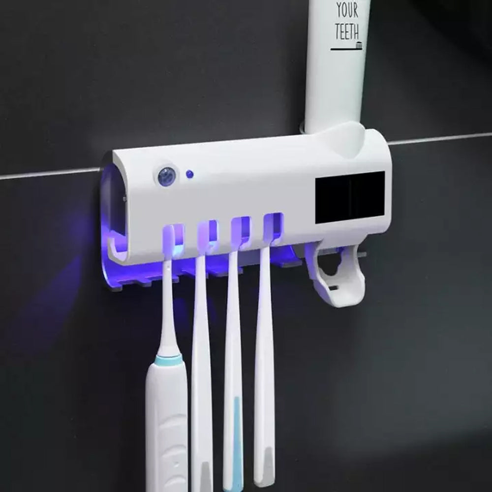 Suporte Esterilizador de Escova de Dentes com luz UV
