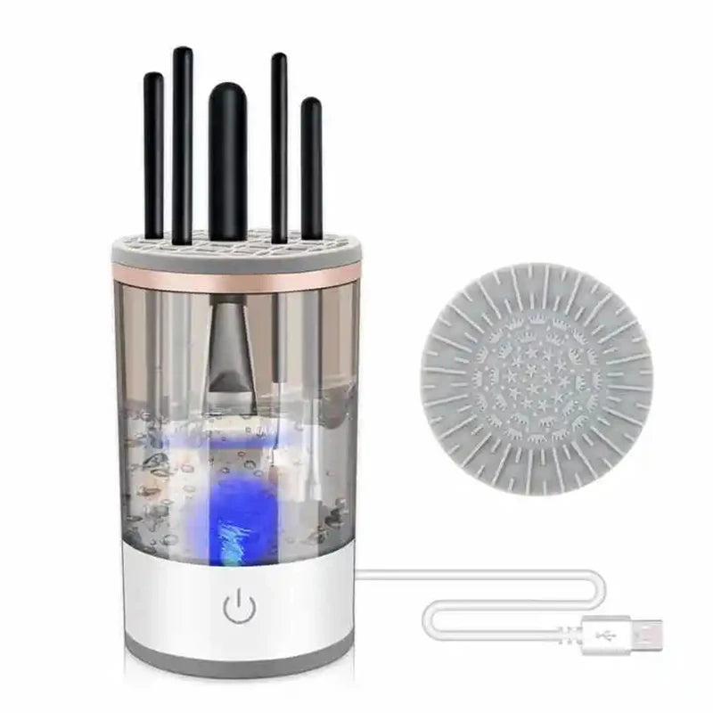 Limpador de Pincel de Maquiagem Eletrônico | LuxBrush Wash®