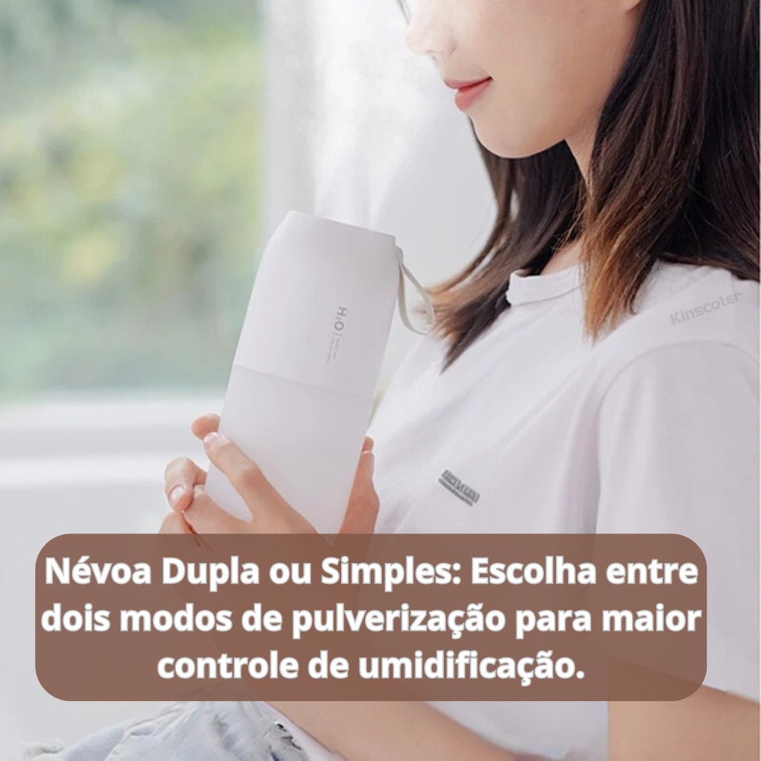 Umidificador de Ar de névoa dupla Portátil 300ml USB