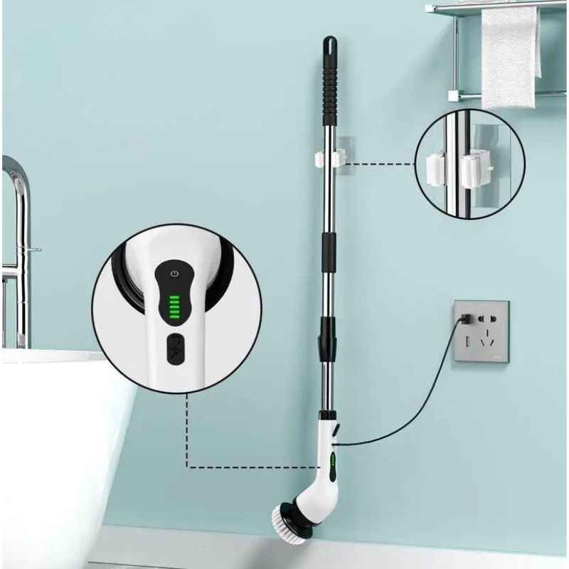 Escova Elétrica sem fio Multiuso | FlexiClean® - Para Limpeza Doméstica Profunda modelos 3 em 1 - 6 em 1 - 9 em 1