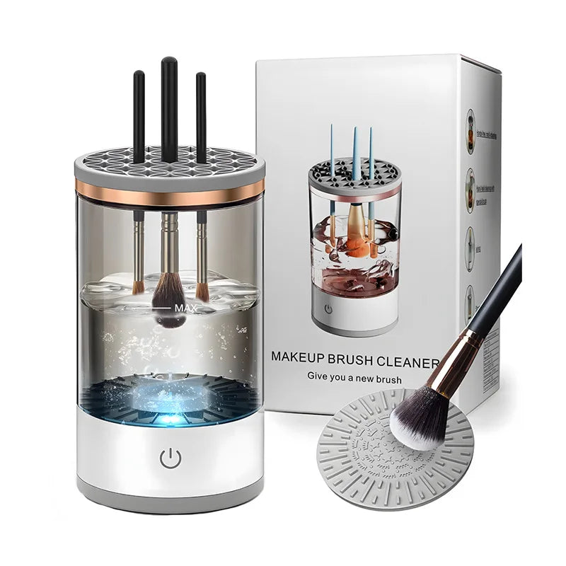 Limpador de Pincel de Maquiagem Eletrônico | LuxBrush Wash®