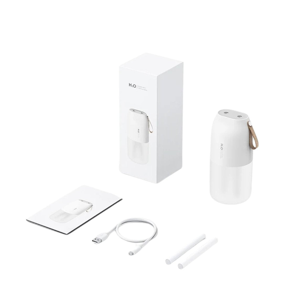Umidificador de Ar de névoa dupla Portátil 300ml USB