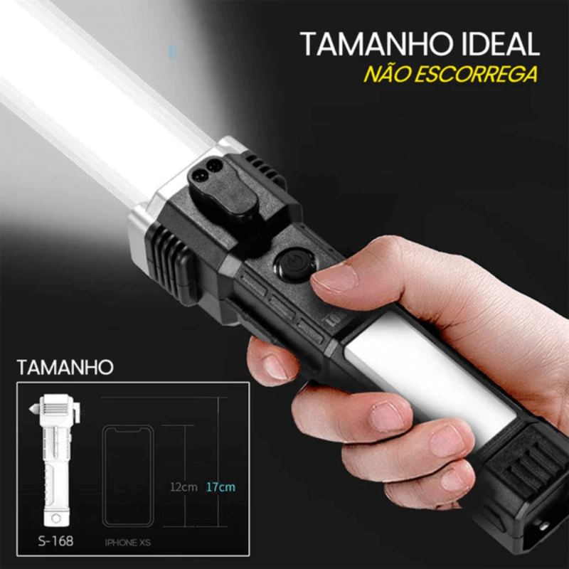 Lanterna Tática Powerbank 4 em 1 | Promoção compre 1 leve 2