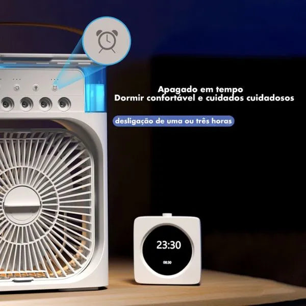 Mini Ventilador de ar com Umidificador Portátil | HydraCool®