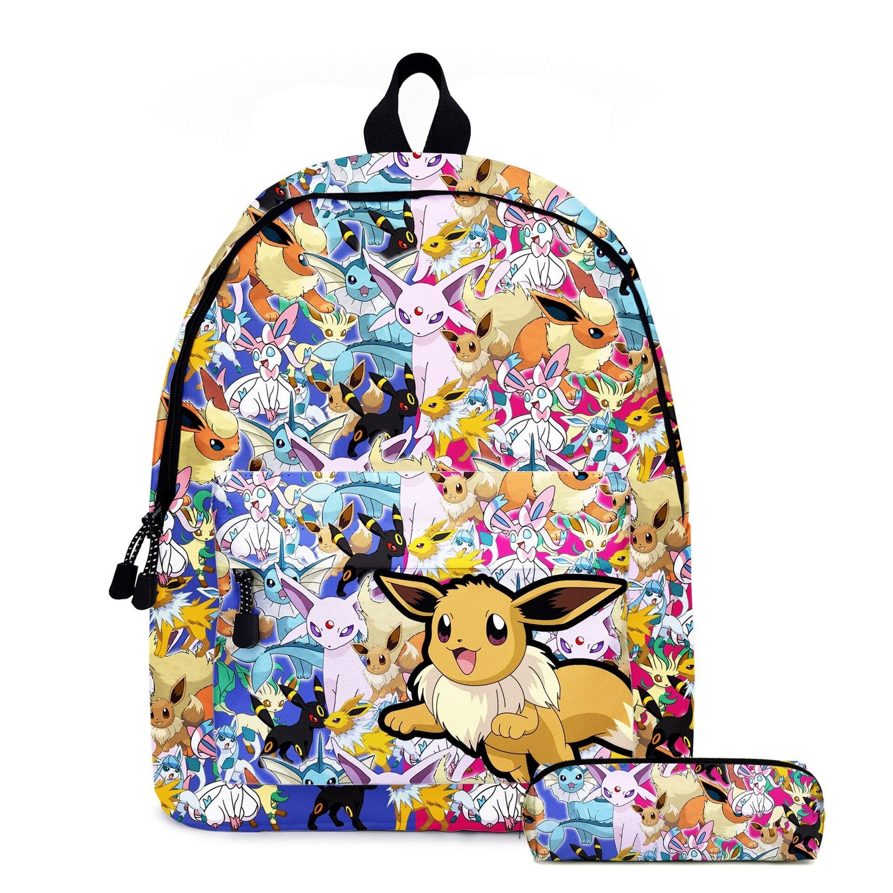 Kit Mochila + Estojo Escolar Infantil Pokémon