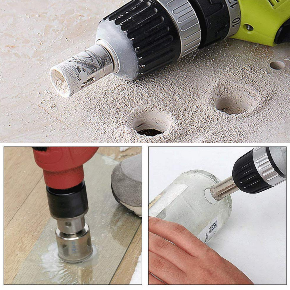 Broca Diamantada | DiamondCore Pro® - Kit com 10 serra copo diamantada