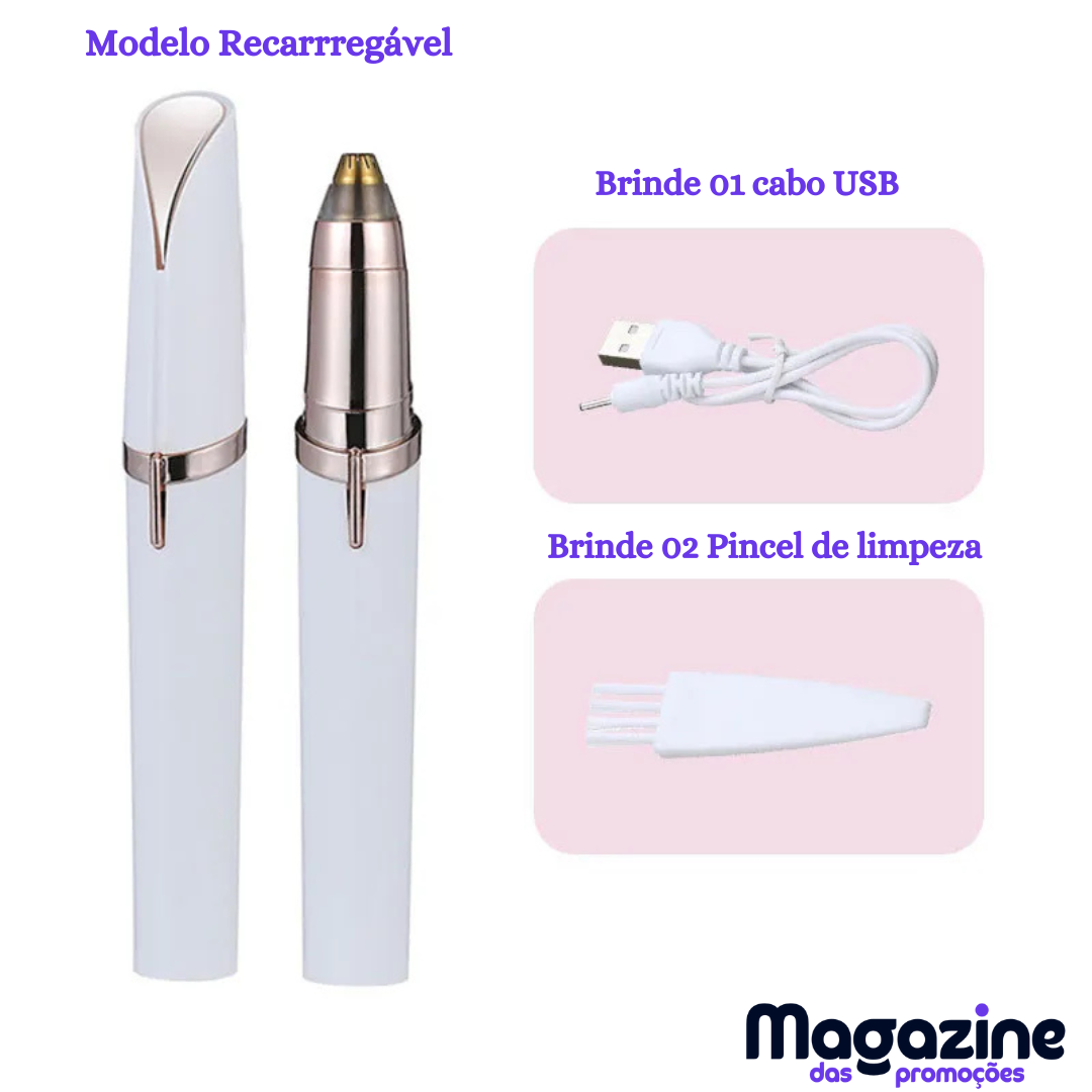 Caneta Depiladora de Sobrancelha e Pelos Faciais BrowPen®