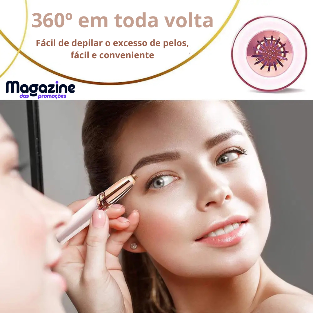 Caneta Depiladora de Sobrancelha e Pelos Faciais BrowPen®