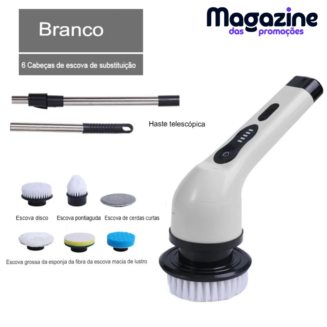 Escova Elétrica sem fio Multiuso | FlexiClean® - Para Limpeza Doméstica Profunda modelos 3 em 1 - 6 em 1 - 9 em 1