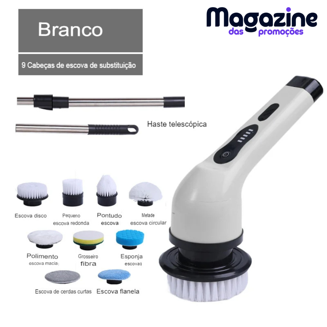 Escova Elétrica sem fio Multiuso | FlexiClean® - Para Limpeza Doméstica Profunda modelos 3 em 1 - 6 em 1 - 9 em 1