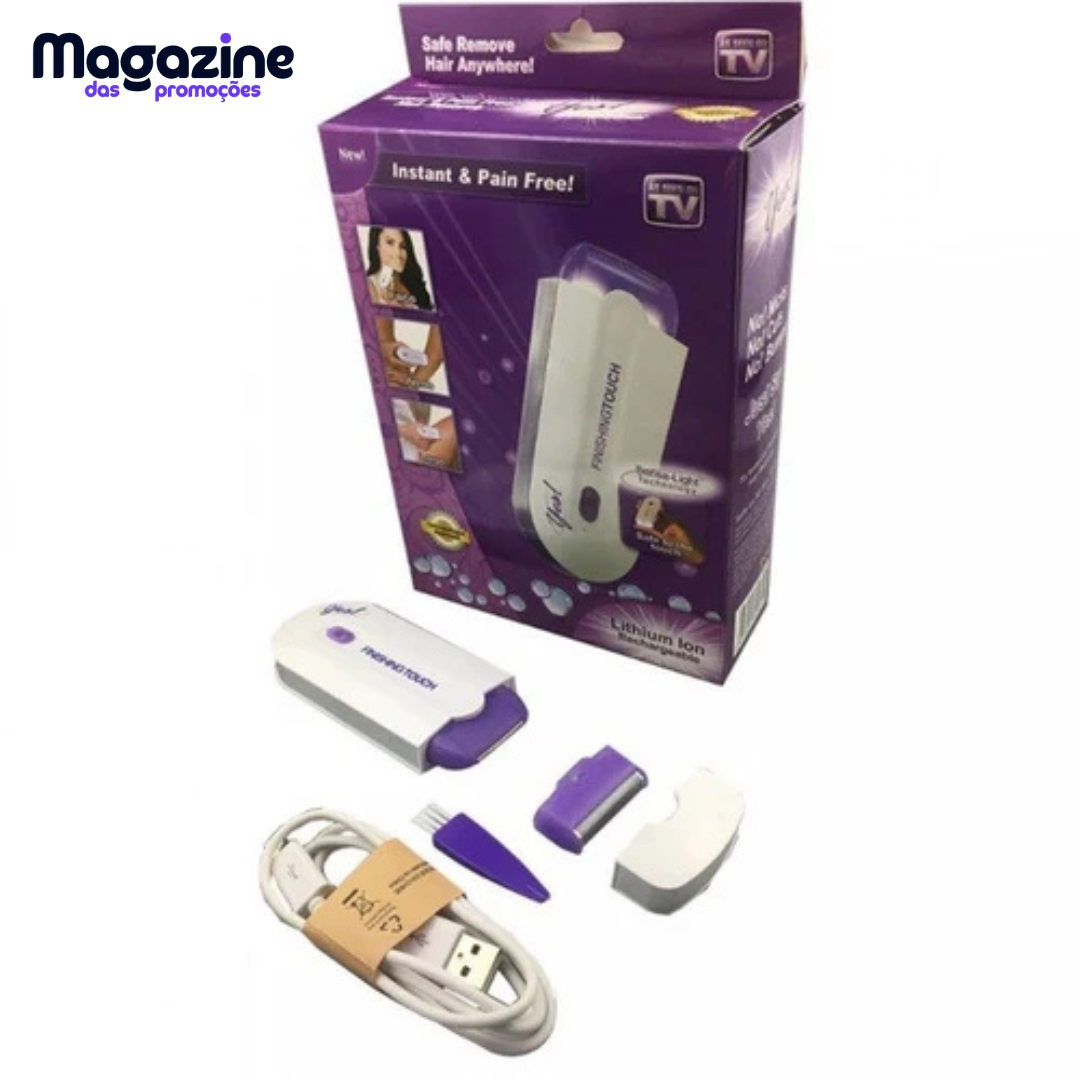 Depilador feminino Indolor | Velvet ProMax® - Kit de depilação feminino indolor, Cabo USB para recarregar, ideal para corpo, rosto, perna, axilas e virilhas!