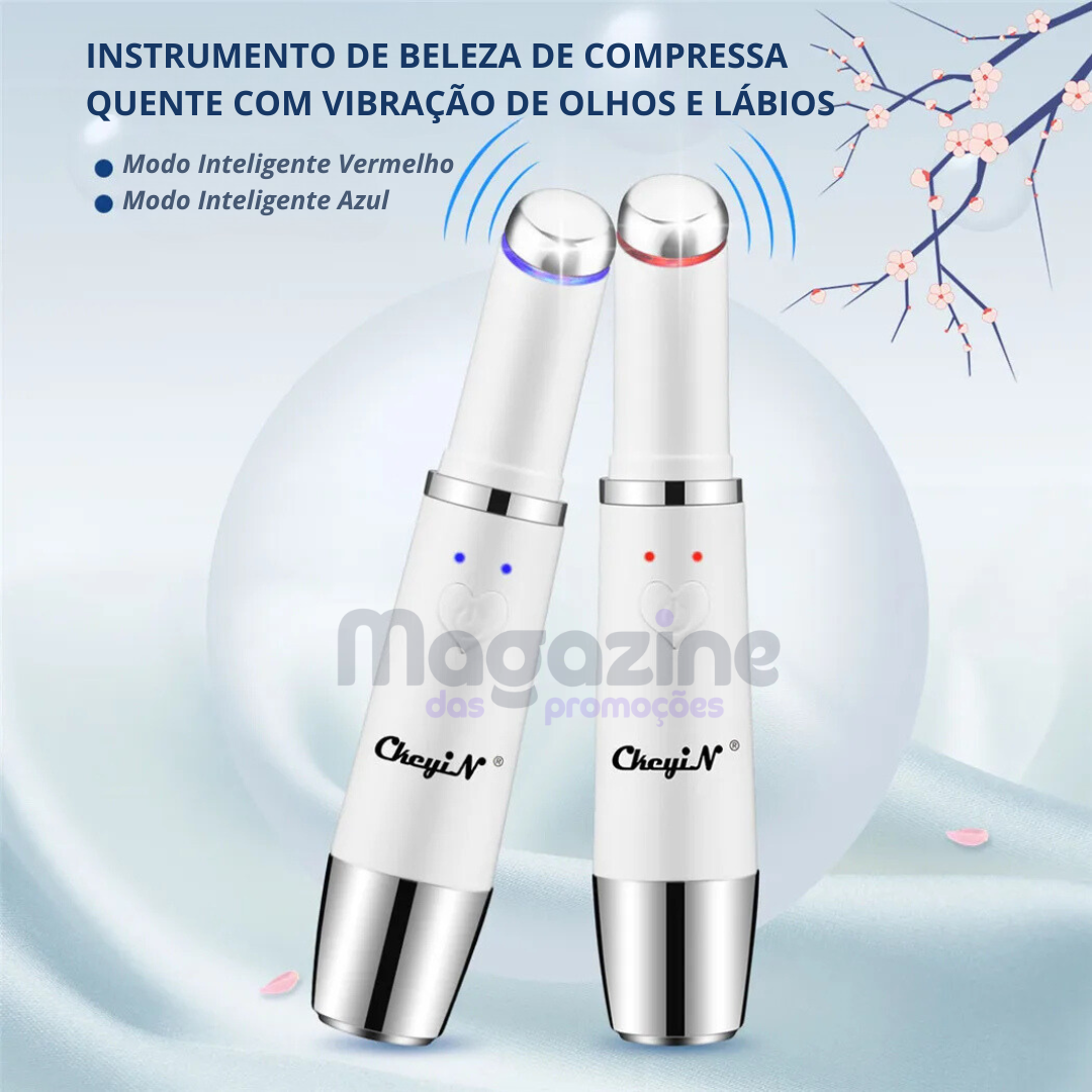 Massageador facial elétrico | LightCare Max® | + Brinde Caneta ocular Vibratória anti olheira