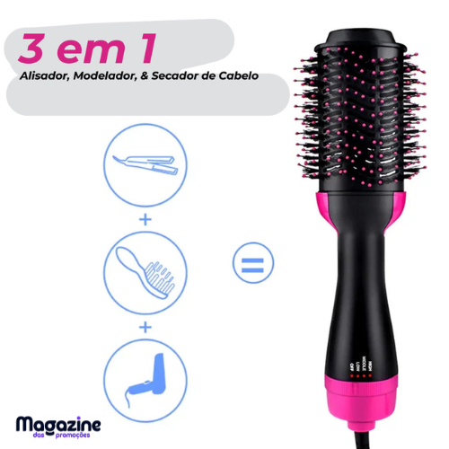 Escova Secadora 3 em 1 | TrioBrush®