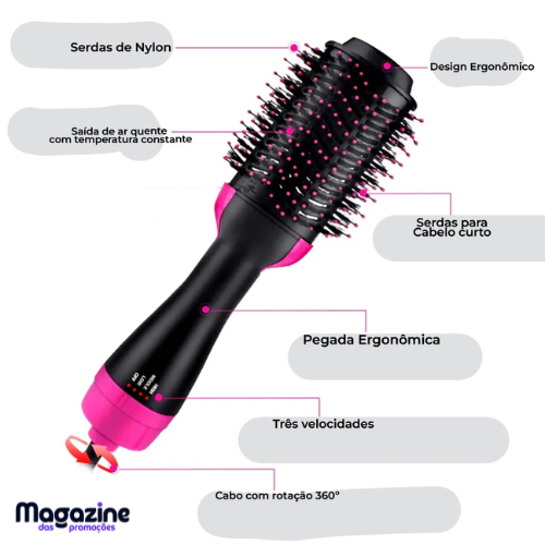 Escova Secadora 3 em 1 | TrioBrush®