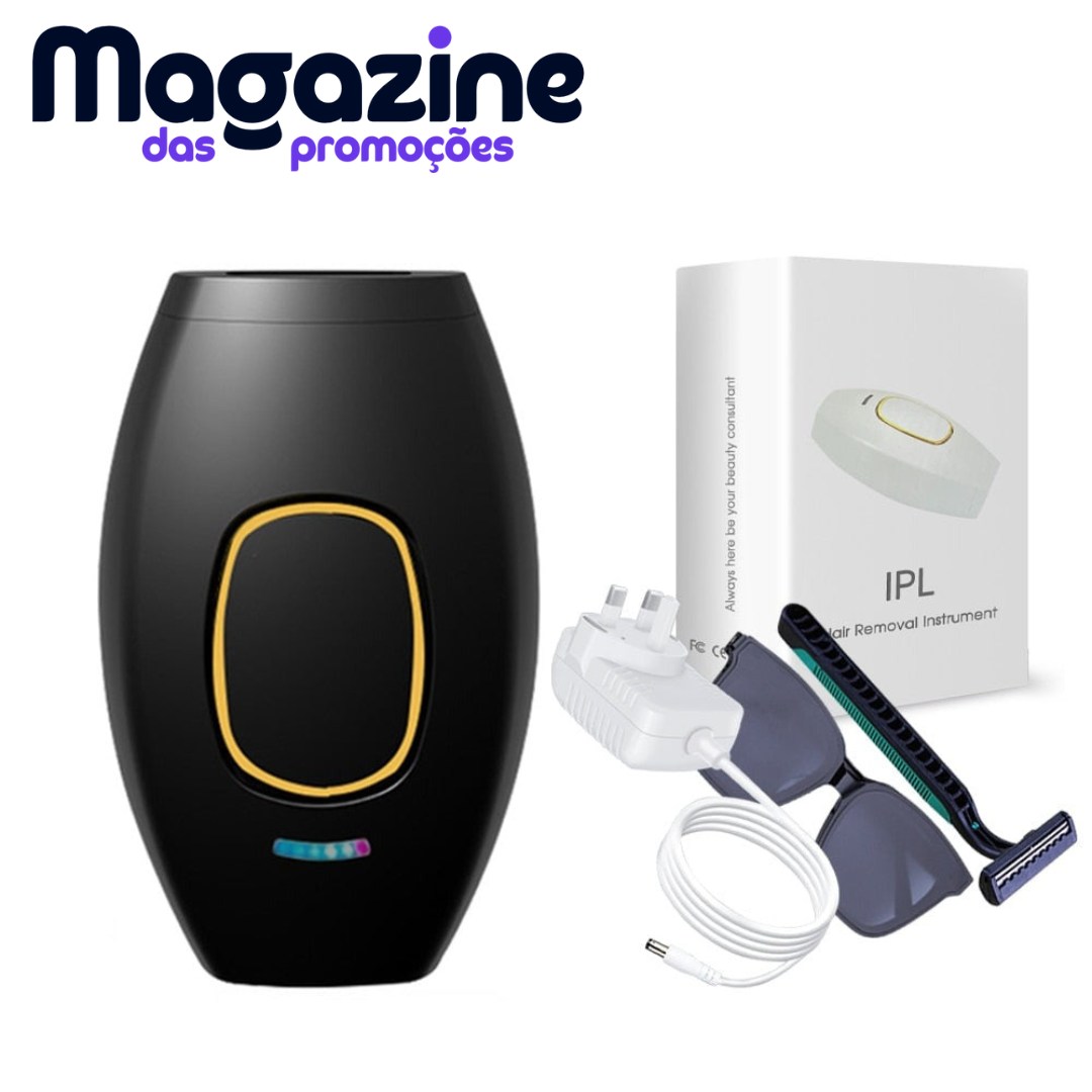Depilador a Laser Portátil - PureLaser MAx® - Indolor e elétrico + Brinde - Óculos de proteção UV