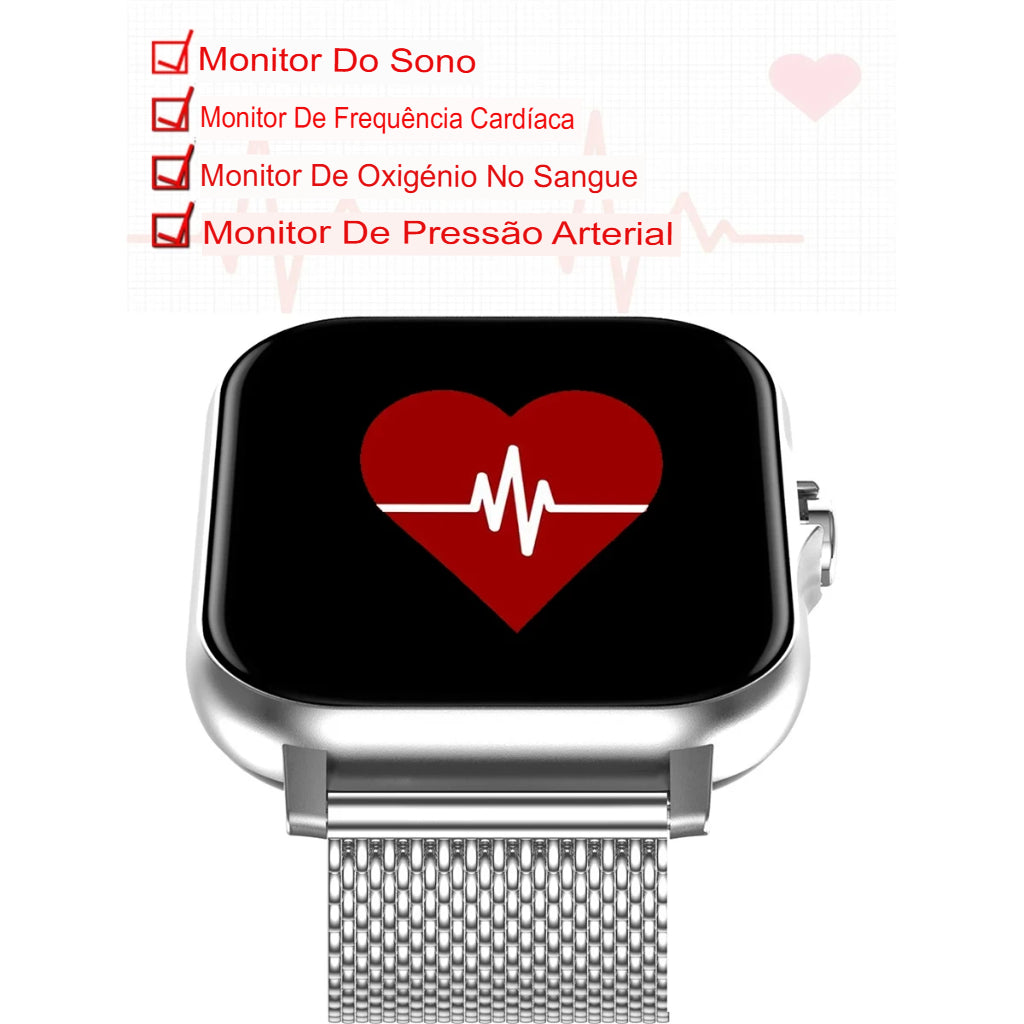 SmartWatch Multifuncional Feminino | Brinde exclusivo + 2 pulseiras