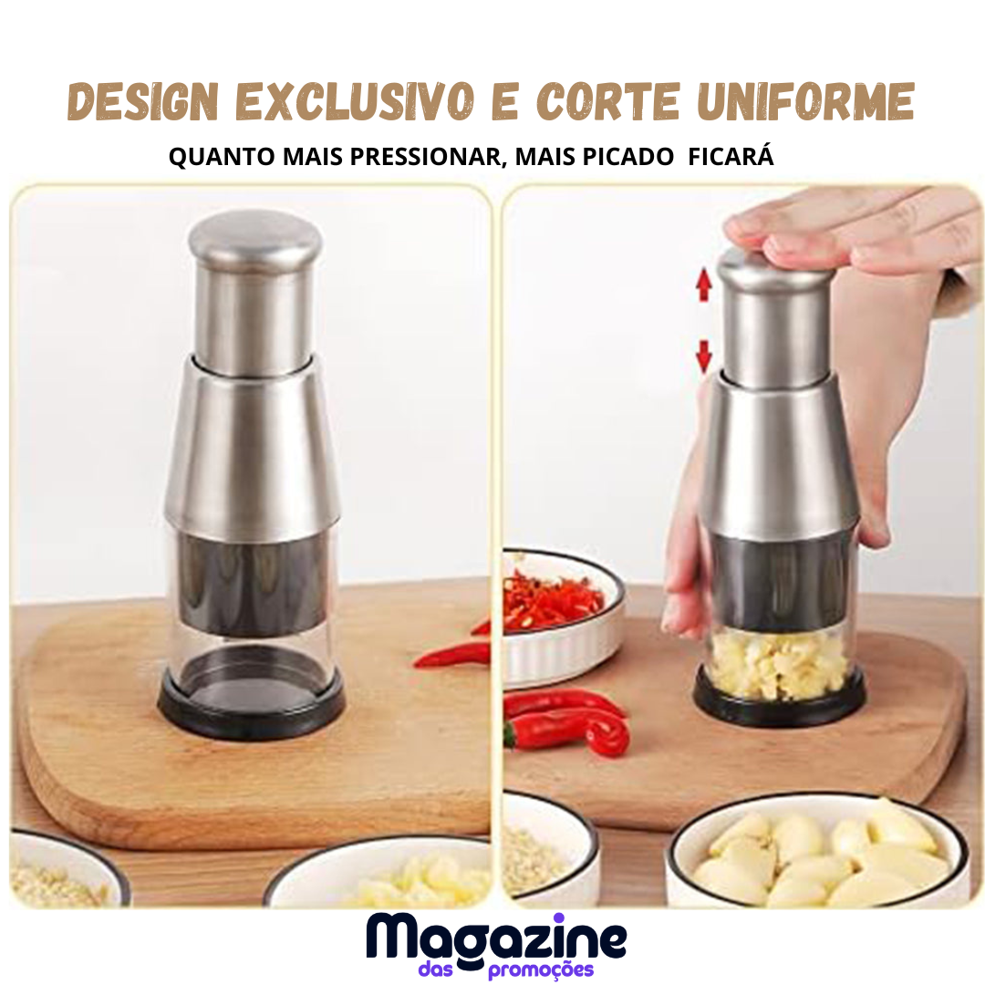 Triturador de Alho Inox - CrushMaster® - triturador multifuncional
