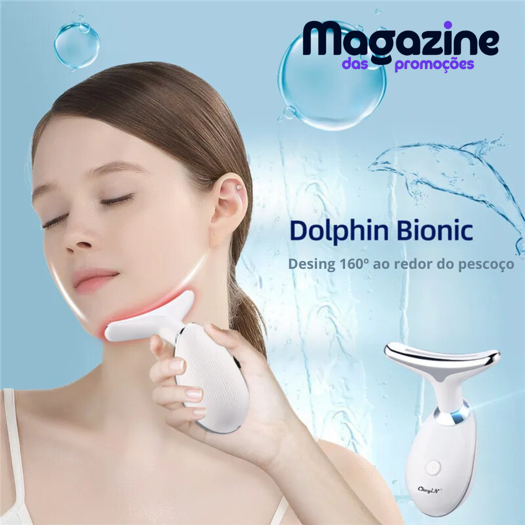 Massageador facial elétrico | LightCare Max® | + Brinde Caneta ocular Vibratória anti olheira