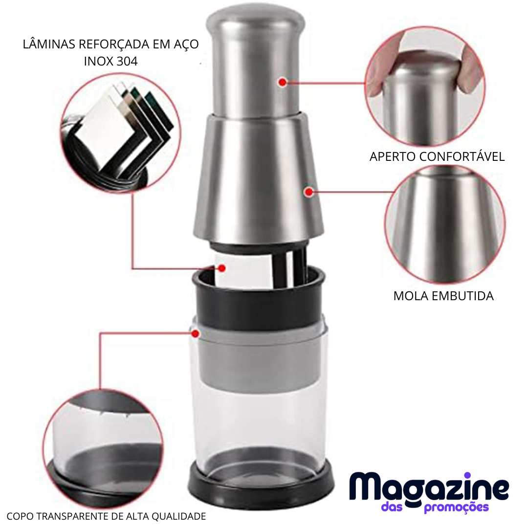 Triturador de Alho Inox - CrushMaster® - triturador multifuncional