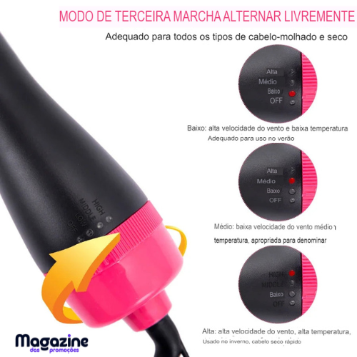 Escova Secadora 3 em 1 | TrioBrush®