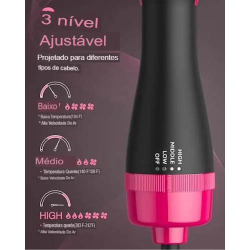 Escova Secadora 3 em 1 | TrioBrush®