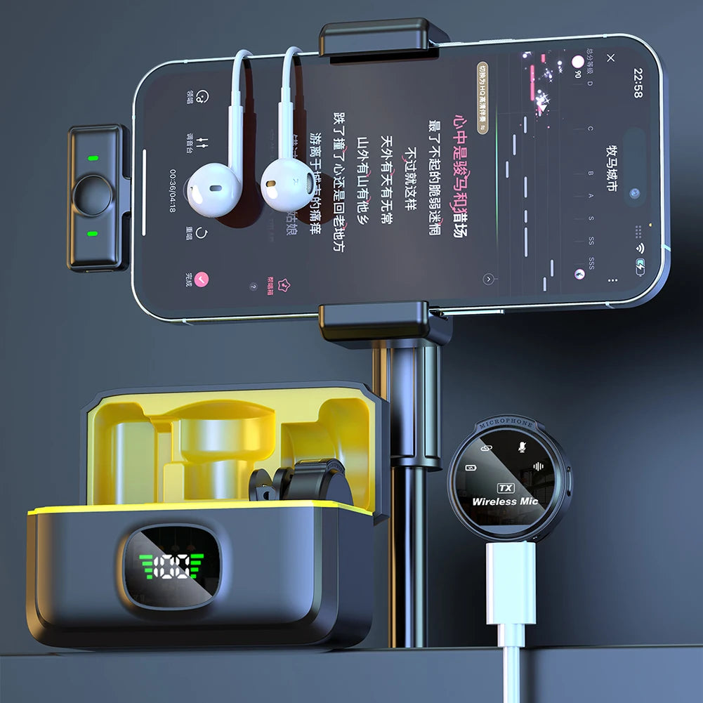 Microfone Lapela sem fio | SoundLapel J6® | para iPhone iPad e Android Type-C