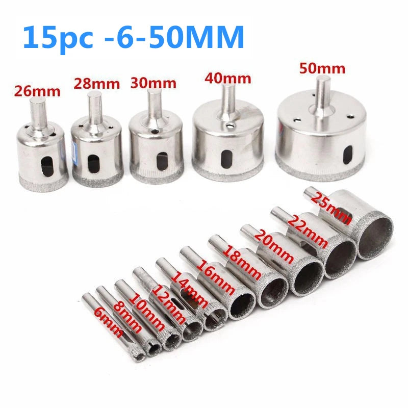 Broca Diamantada | DiamondCore Pro® - Kit com 10 serra copo diamantada