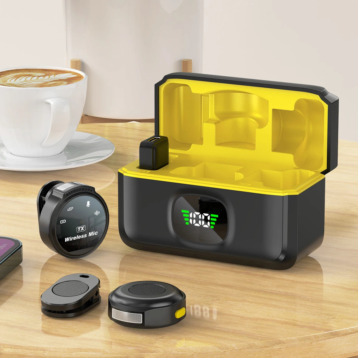 Microfone Lapela sem fio | SoundLapel J6® | para iPhone iPad e Android Type-C