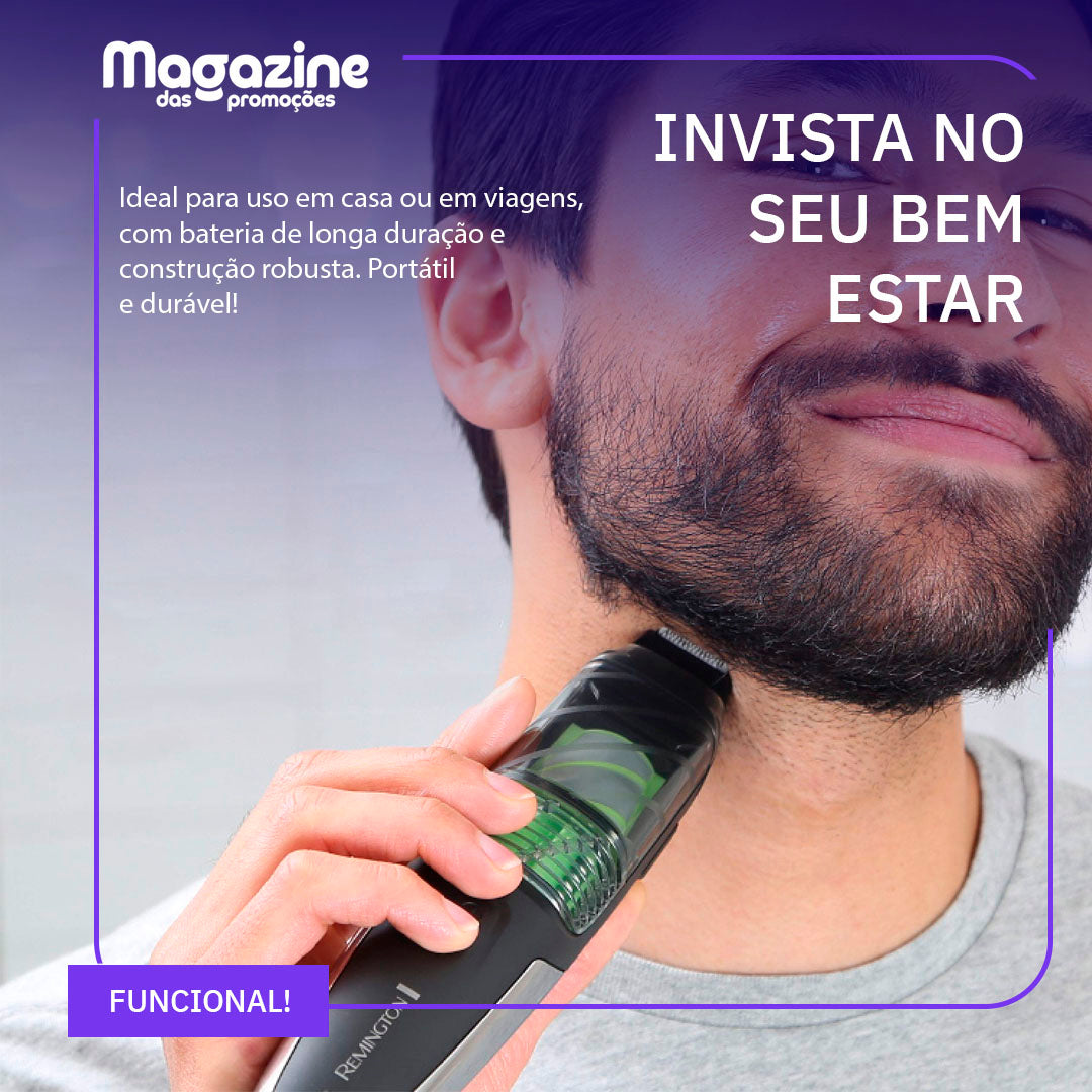 Máquina de Barbear com aspirador e dispense | Aparador de Pelos - TrimClear Pro Max - dispense aspirador sem fio