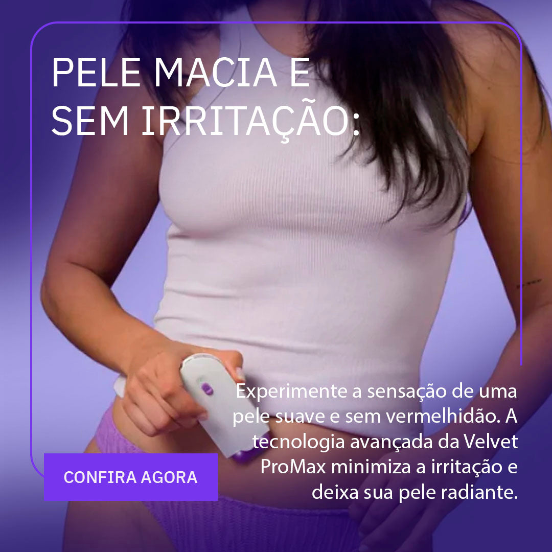 Depilador feminino Indolor | Velvet ProMax® - Kit de depilação feminino indolor, Cabo USB para recarregar, ideal para corpo, rosto, perna, axilas e virilhas!