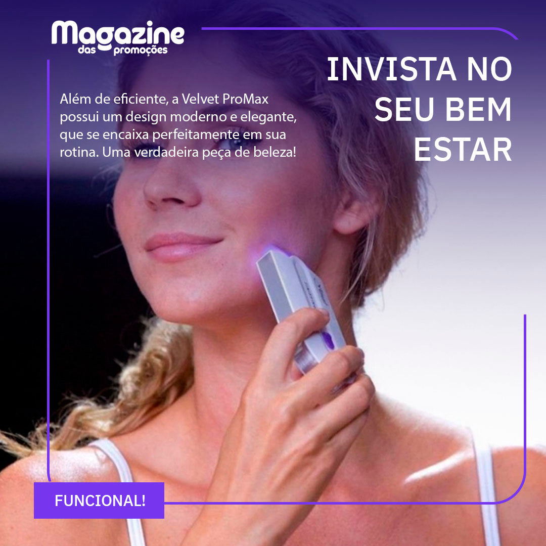 Depilador feminino Indolor | Velvet ProMax® - Kit de depilação feminino indolor, Cabo USB para recarregar, ideal para corpo, rosto, perna, axilas e virilhas!