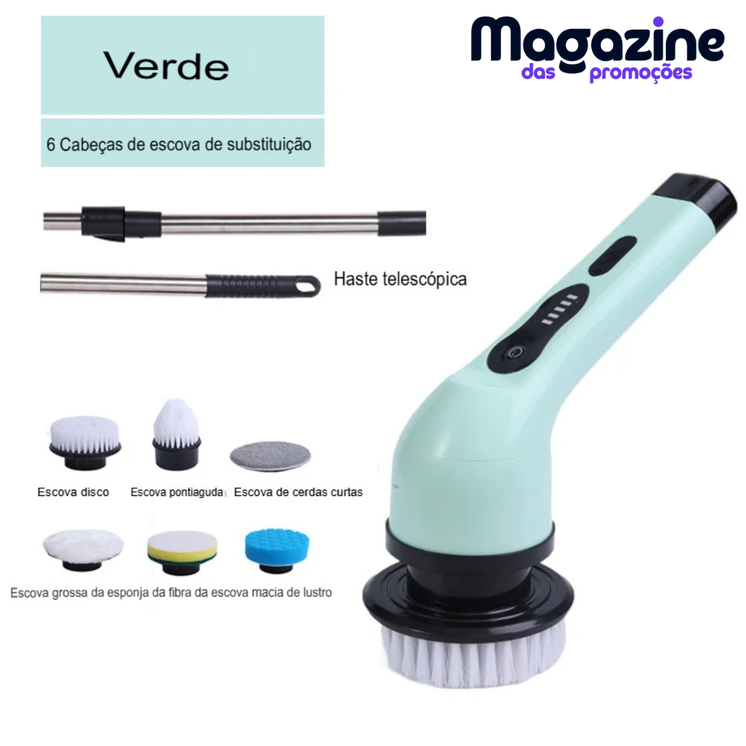 Escova Elétrica sem fio Multiuso | FlexiClean® - Para Limpeza Doméstica Profunda modelos 3 em 1 - 6 em 1 - 9 em 1