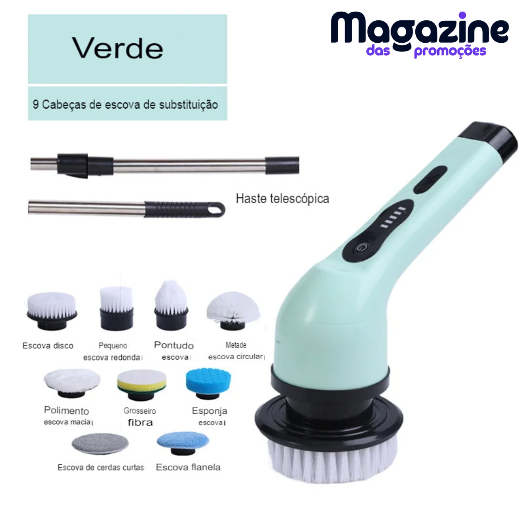 Escova Elétrica sem fio Multiuso | FlexiClean® - Para Limpeza Doméstica Profunda modelos 3 em 1 - 6 em 1 - 9 em 1
