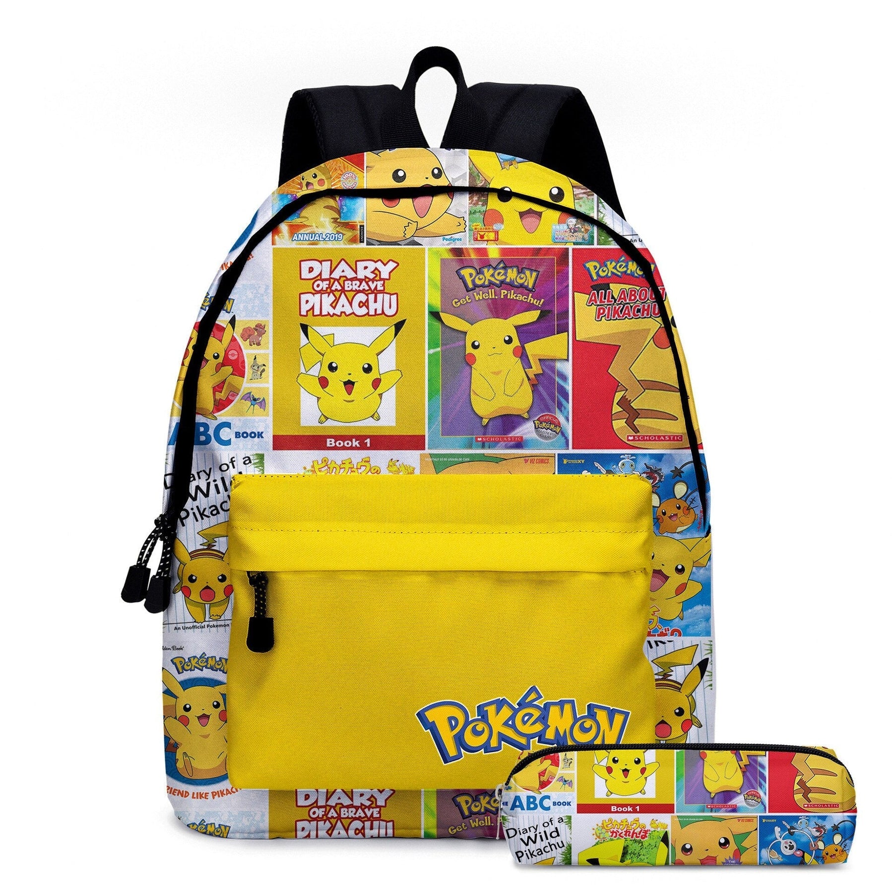 Kit Mochila + Estojo Escolar Infantil Pokémon