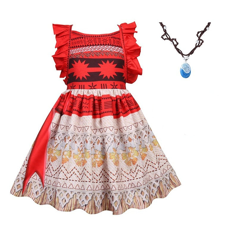 Fantasia Vestido Infantil Disney - Moana Magia dos Mares