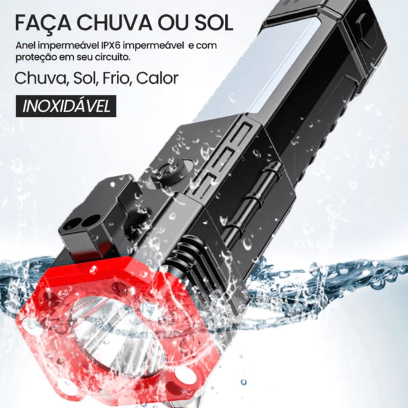 Lanterna Tática Powerbank 4 em 1 | Promoção compre 1 leve 2