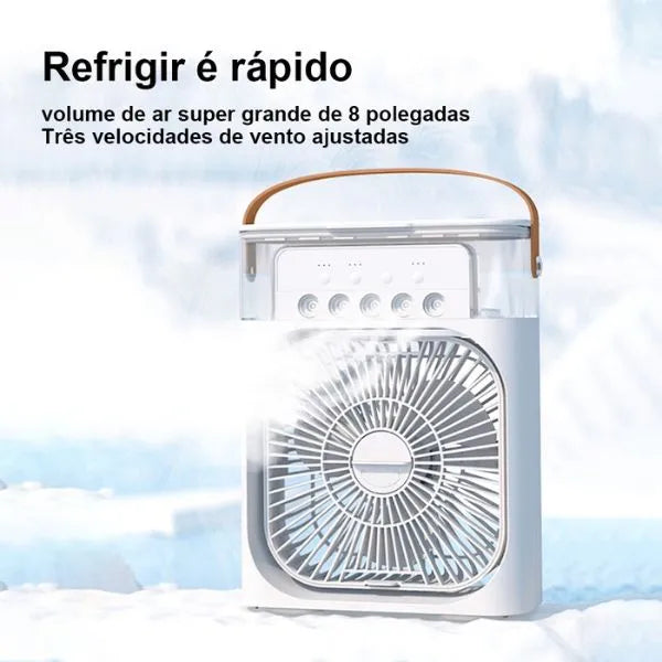 Mini Ventilador de ar com Umidificador Portátil | HydraCool®