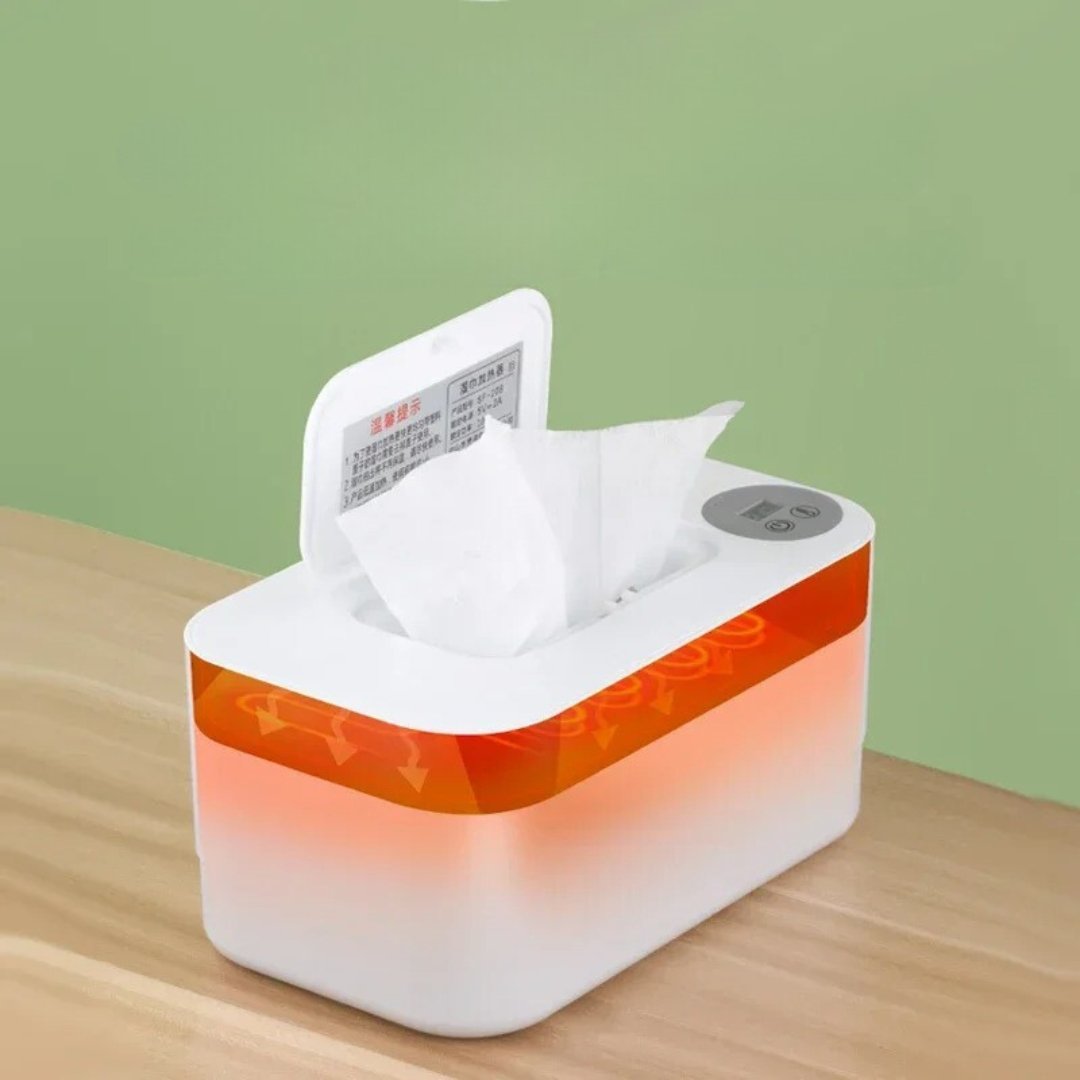 Aquecedor de Lenços Umedecidos com Display LED e Carregador USB Portátil