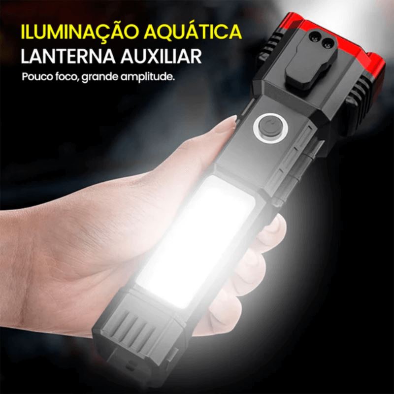 Lanterna Tática Powerbank 4 em 1 | Promoção compre 1 leve 2
