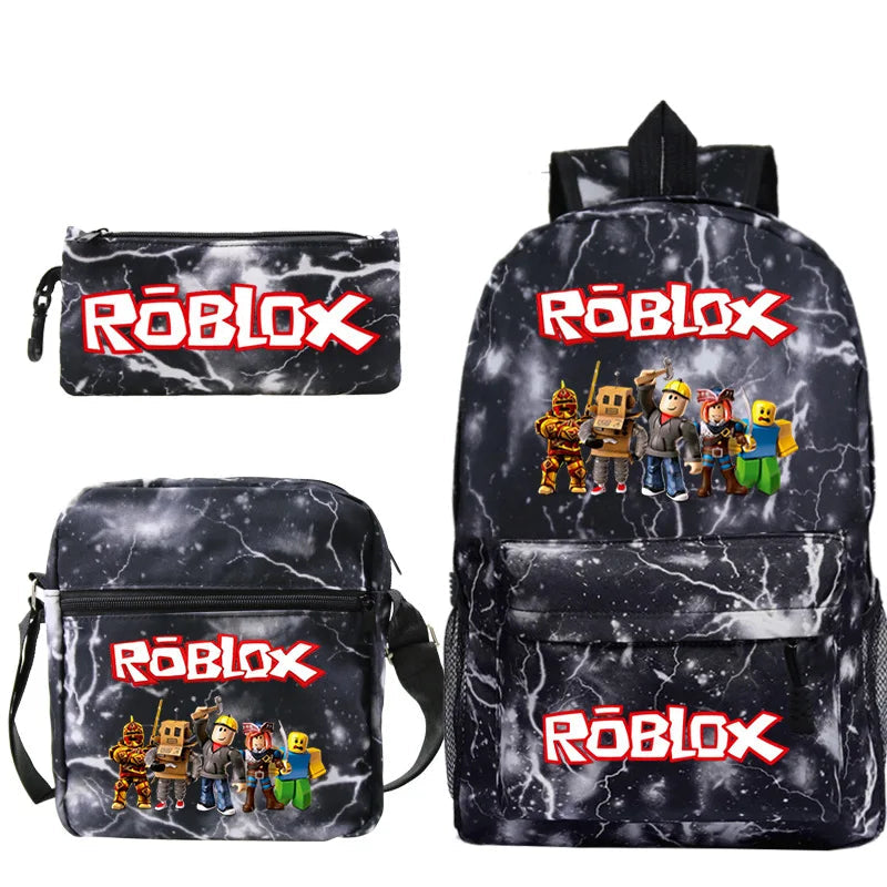 Mochila Infantil Roblox - Promoção Lancheira e Estojo de Brinde
