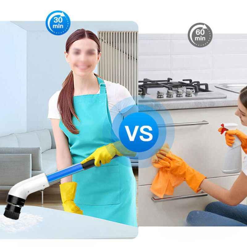 Escova Elétrica sem fio Multiuso | FlexiClean® - Para Limpeza Doméstica Profunda modelos 3 em 1 - 6 em 1 - 9 em 1